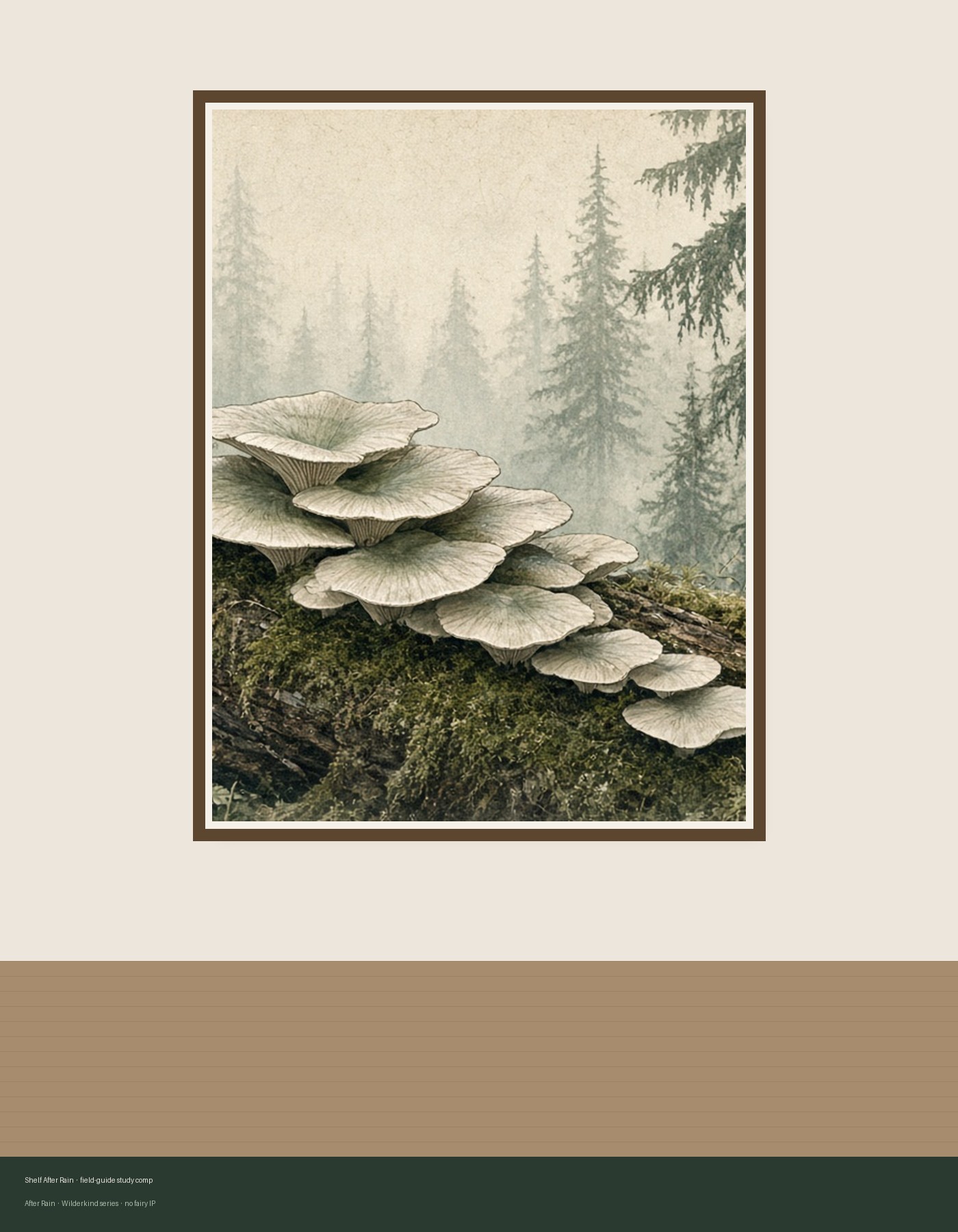 Shelf poster in a framed home setting